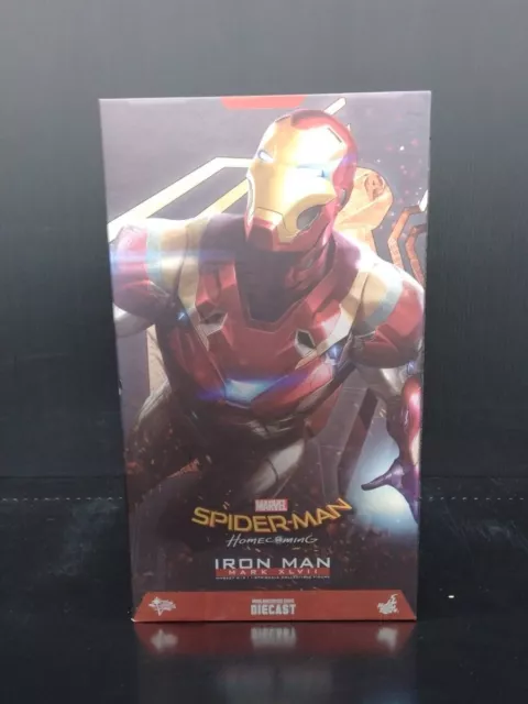 Hot Toys Diecast Spiderman Homecoming Iron Man Mark XLVII 47 Usado de Japón