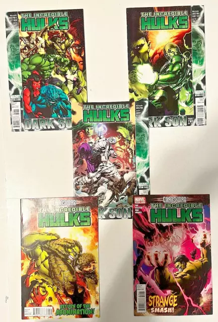 Incredible Hulks 612,613,617,618,619 lot of 5 books