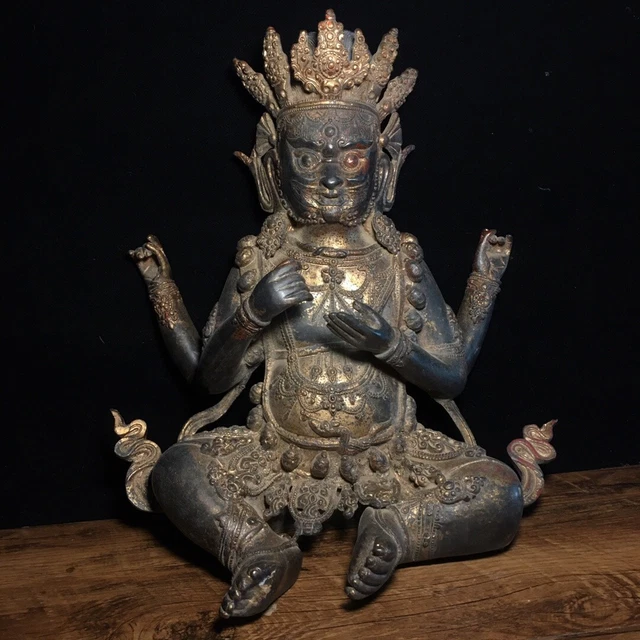 Chinese Exquisite Handmade Buddha Bronze Statue