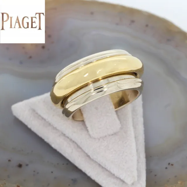 Wert 4250 € PIAGET Bicolor Dreh Ring 750 18 Karat Gold