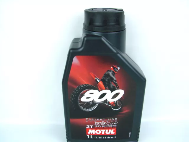 Motul 800 2T Off Road Motoröl 1Liter Öl Factory Line Motorradöl 2-Takt 2T Öl NEU