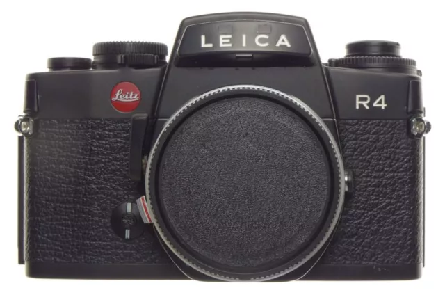 R4 Leica Black 35mm film Classic camera SLR pristine body with shell cased cap