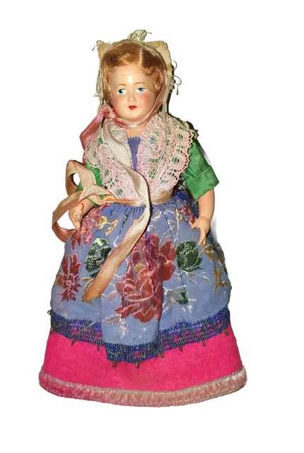 POUPÉE, FOLKLORIQUE RÉGIONALE ,PetitCollin,Provençale, 23cm, TBE EUR 3,00 - FR