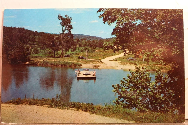 Missouri MO Ozarks Eminence Ellington Current River Powder Mill Ferry Postcard