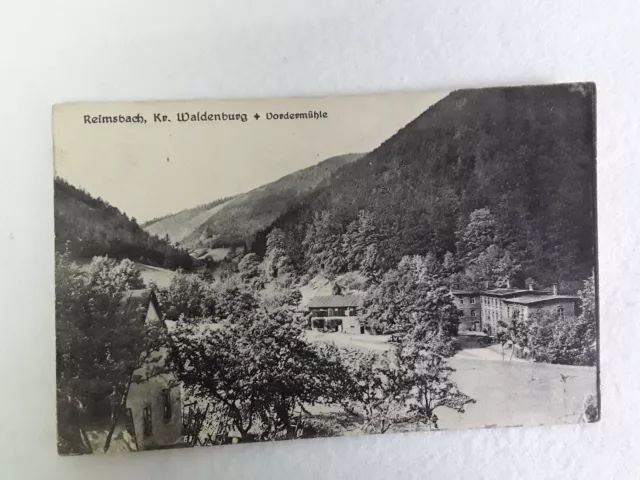 alte Ansichtskarte AK Reimsbach Waldenburg Vordermühle Schlesien (223)
