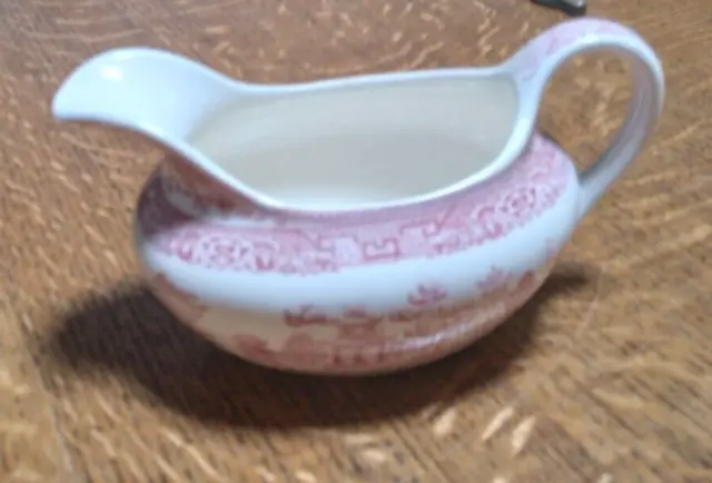 VINTAGE Unmarked  RED WILLOW Gravy Boat/Bowl