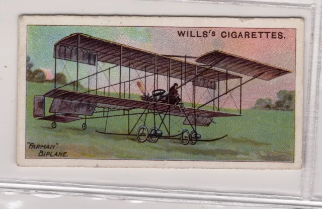 Wills Australia Aviation Card #41 The Farman Biplane