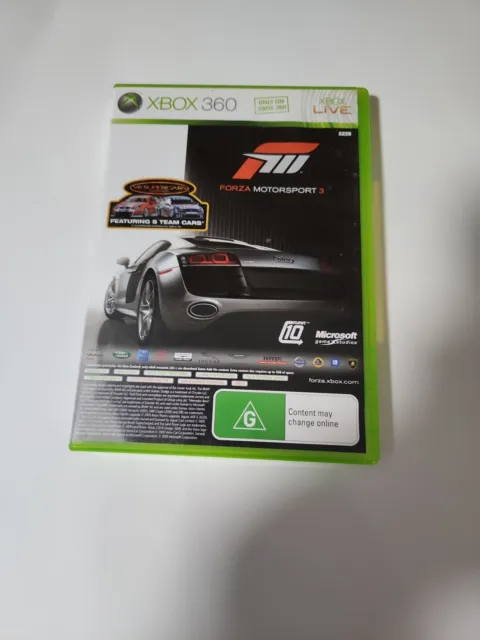 Forza Motorsport 3 (Microsoft Xbox 360, 2009) W/ Manual & Tested