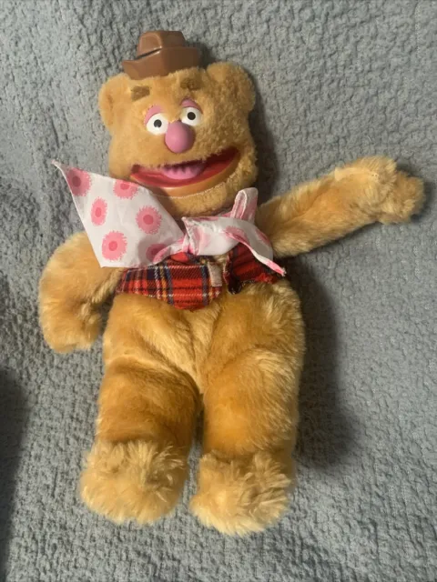 Vintage Jim Henson Muppets Fozzie Bear Plush Doll 1989 Direct Connect Intl