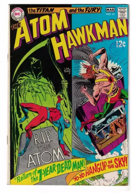 DC Comic ATOM Silver age  #41 Hawkman FN 6.0  superman 1968