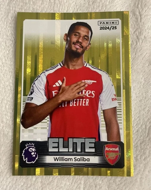 Panini Premier League 2025 Elite Parallel Stickers - Gold, Green, Purple Foils