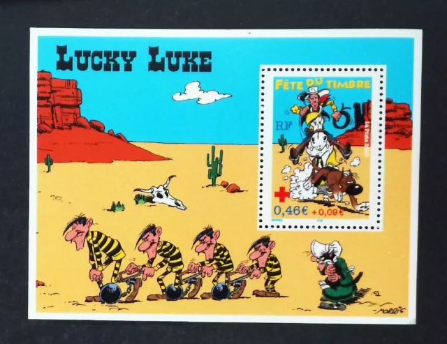 FRANCE 2003 bloc feuillet LUCKY LUKE  MORRIS   BD NEUF ** MNH