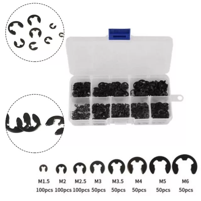 Clip Assortito 550pcs Accessori Assortimento C Circlip Set Scatto Con Scatola