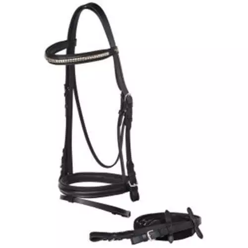 Jeremy and Lord Hanoverian Clinchered Bridle COB Black