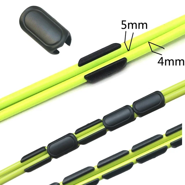 20 Clips Guide Câble Frein Vélo Type S - Pour VTT, Vélo De Route, Fixations 4-5mm, Réutilisables
