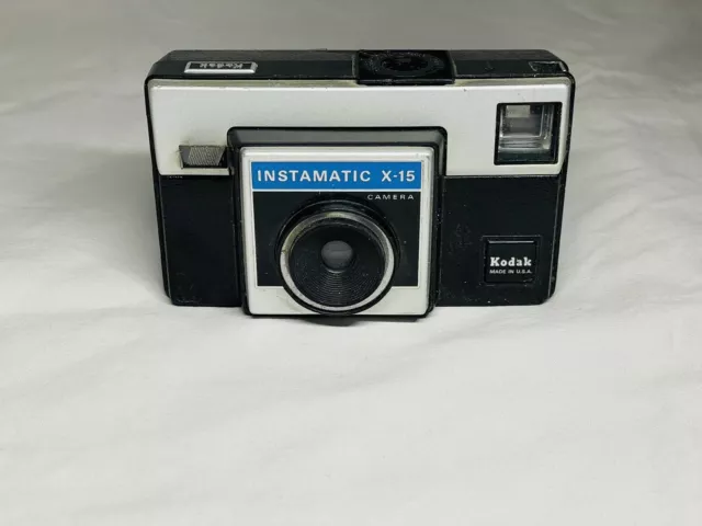 Vintage 1970s Kodak Instamatic X-15 Point & Shoot 126 Film Camera - Untested