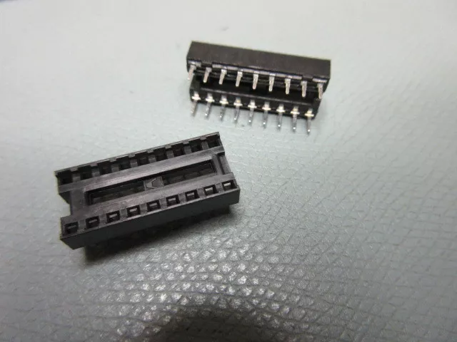 10 x 18 PIN DIL / DIP IC  Chip Socket, 0.3" Width QUALITY AUGAT (TE) UKINSTOCK