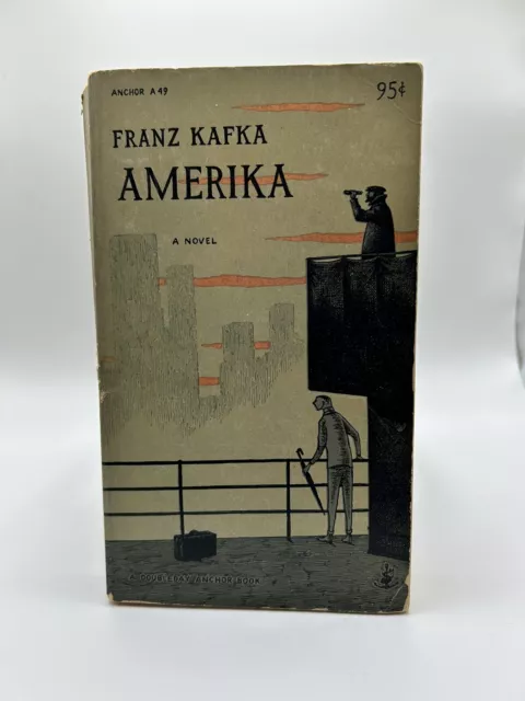 Franz Kafka Amerika - 1946 Anchor Doubleday Edward Gorey Cover Art Vintage