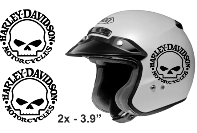 Harley Davidson  Squll Helmet Decals Stickers 3.9" inch Any colour