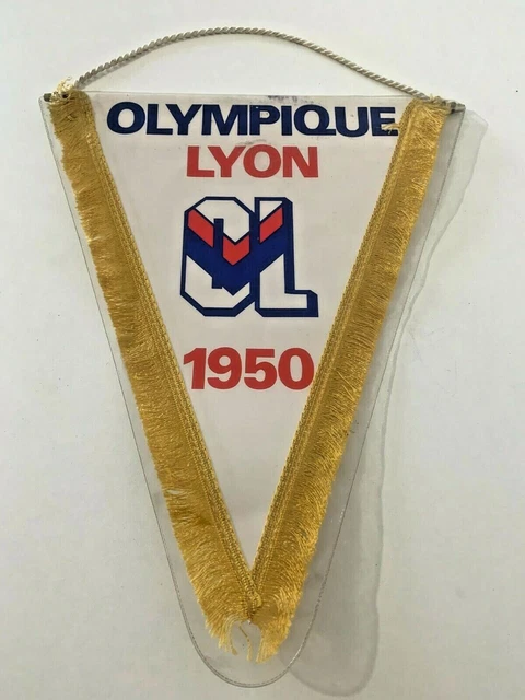 fanion wimpel pennant football OL LYON LYONNAIS PALMARES COUPE DE FRANCE ancien