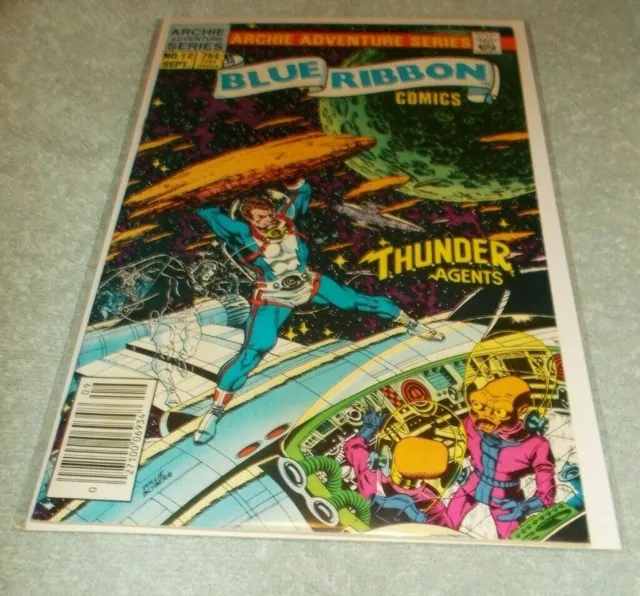 Blue Ribbon Comics # 12 Vg- Archie Adventure Series Comic 1984 Thunder Agents