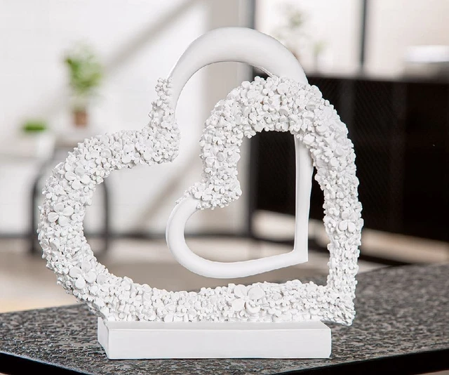 Objet Décoratif Bulldog En Céramique Argent H 22 Cm - Statue - Objet à