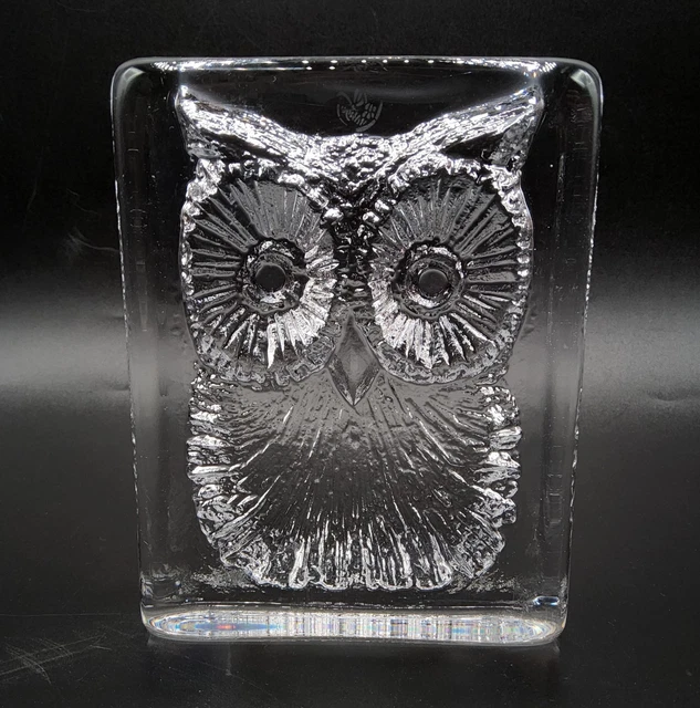 STATUETTE CHOUETTE HIBOU en Pierre Sculptée à la Main Vintage EUR 15,00