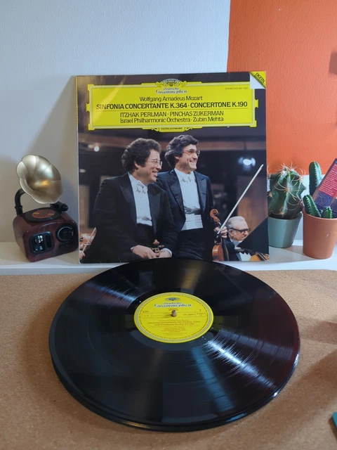 MOZART - SINFONIA CONCERTANTE - CONCERTONE LP, Israel Phil Perlman, DG 415486-1