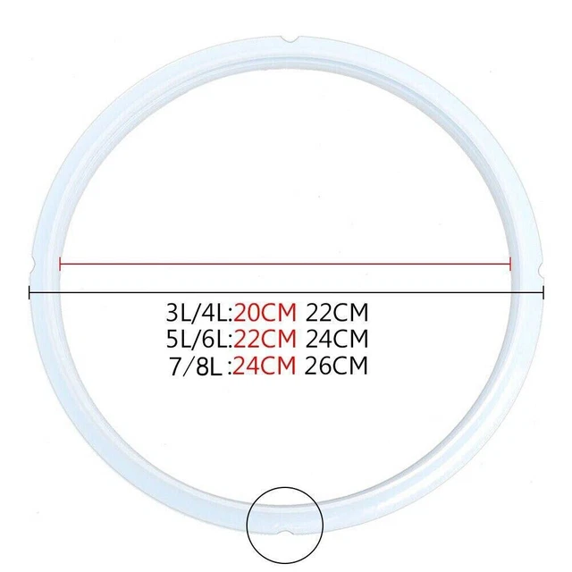 Bague d'étanchéité universelle en caoutchouc transparent pour autocuiseurs é