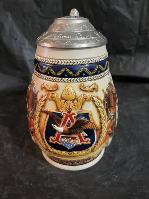 1997 Anheuser Busch Budweiser Membership Stein Cb5 "Pride And Tradition" Mib