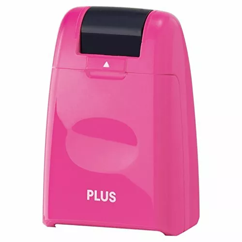 PLUS Kespon Guard Your Id Roller Stamp Pink JAPAN IMPORT