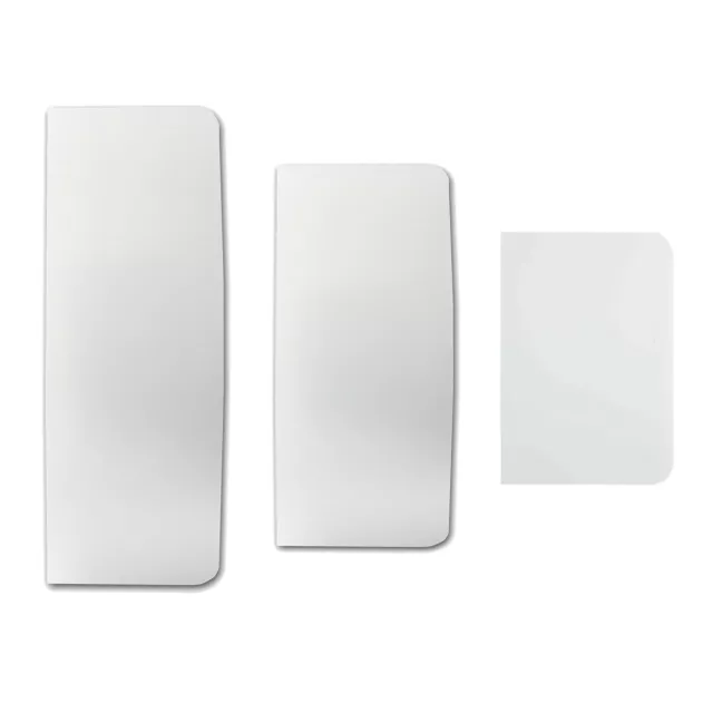 PME Set of 3 Plain Edge Plastic Scrapers for Smoothing Cake Buttercream Icing