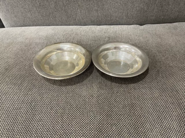 Antique German MH Wilkens & Sohne 830 Silver Pair of Small Bowls