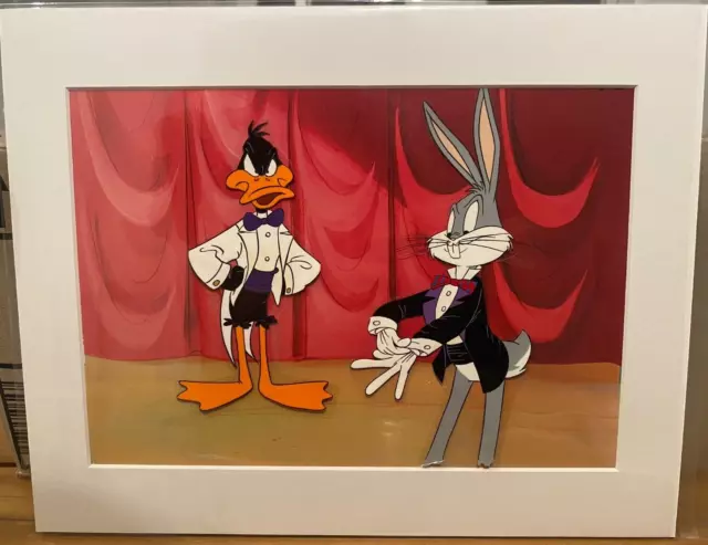 Looney Tunes - Animation Art Original Production Cel Bugs Bunny & Daffy Duck