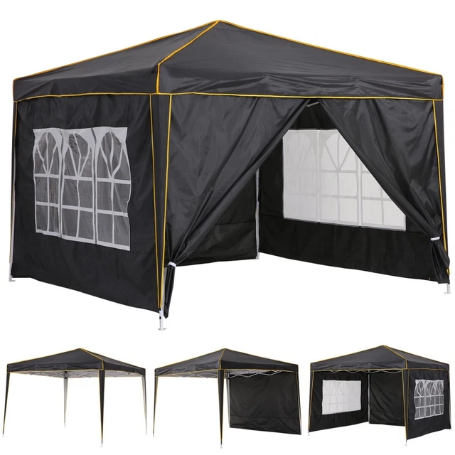 Pavillon 3x3m Faltpavillon Gartenzelt Partyzelt Wasserdicht Popup Zelt Festzelt