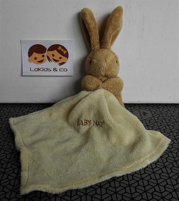 DOUDOU PELUCHE Babynat' Baby Nat' LAPIN BEIGE Doudou Mouchoir BN3521 D1143