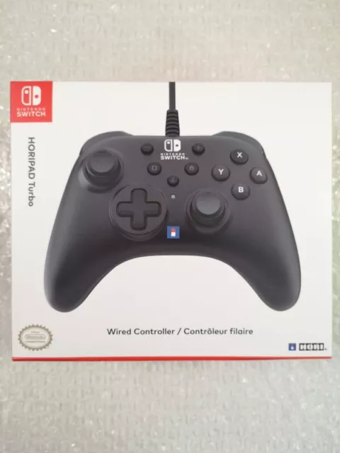 Manette Filaire (Controller Wired) Hori Pad Turbo Black Switch New (Hori)