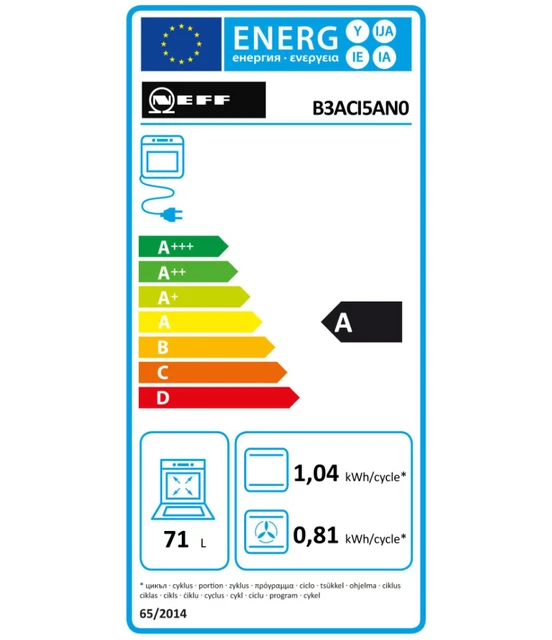 Neff Four intégrable 71l 60cm a ecoclean inox 2