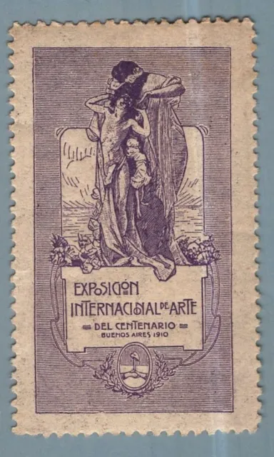 ES1158 Poster stamp Argentina - Art Exhibition - Buenos Aires 1910