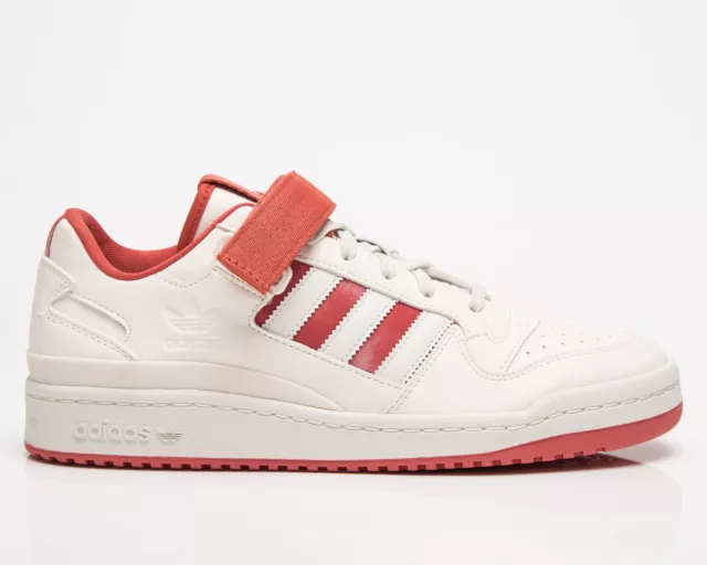 Adidas Originals Forum Low Hommes Craie Blanc/Blanc Tinte / Ras Rouge