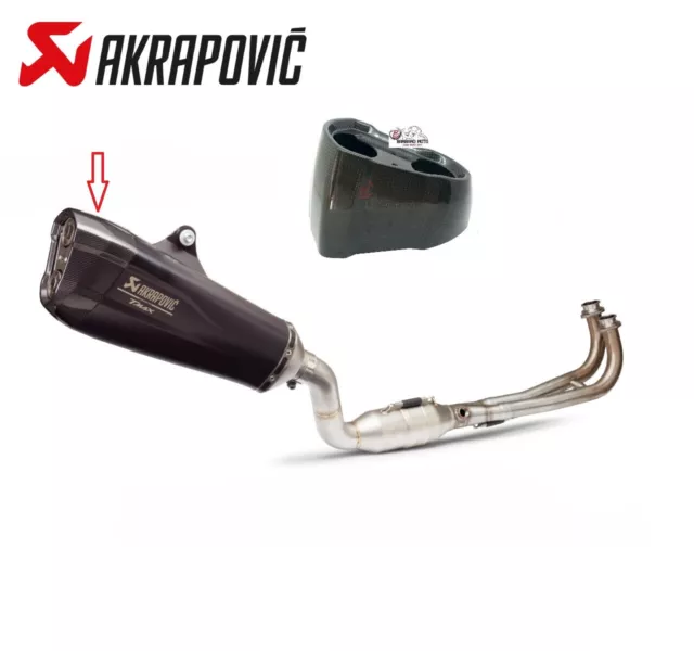 Fondello Carbonio Marmitta Akrapovic Yamaha Tmax 530 560 Da 2017 A 2021 T-Max