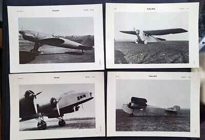 Airplane Picture  colectible card, Germany Focke Wulf  Dornier, Henschel,