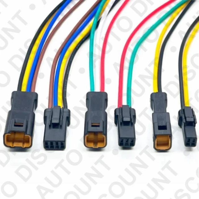 Jeu De Connecteurs électriques 2 à 8 Broches (pins) Pour Faisceau Mercedes - Neuf, Générique