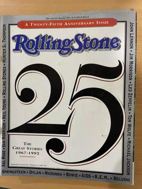 Rolling Stone Magazine A Twenty-Fifth Anniversary Issue 1967-1992