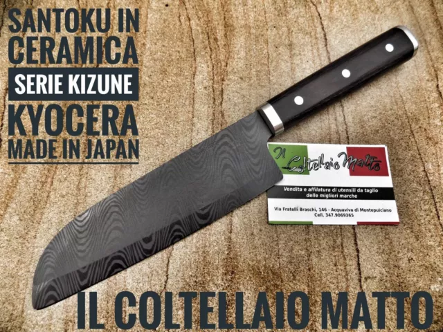 COLTELLO IN CERAMICA  kYOCERA  - SERIE KIZUNA - CHEF SANTOKU KTN160HP