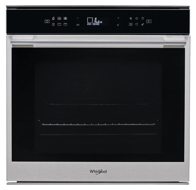 Whirlpool W7 OM4 4BS1 H 73 L A+ Noir, Acier inoxydable