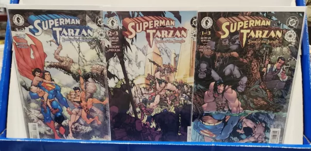 Superman  Tarzan #1-3 (Dc/ Dark Horse) Sons Of The Jungle/ Vf-Nm