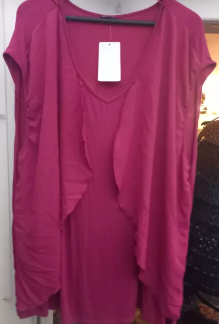 Shirt von Laura Torelli,L ca.80cm,B ca.55cm,Gr.56/58,Pink,Mischgewebe,