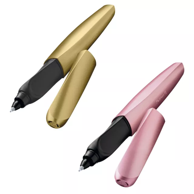 Pelikan Twist Tintenroller ergonomisch Tinte löschbar inkl Patrone Rosa Gold neu