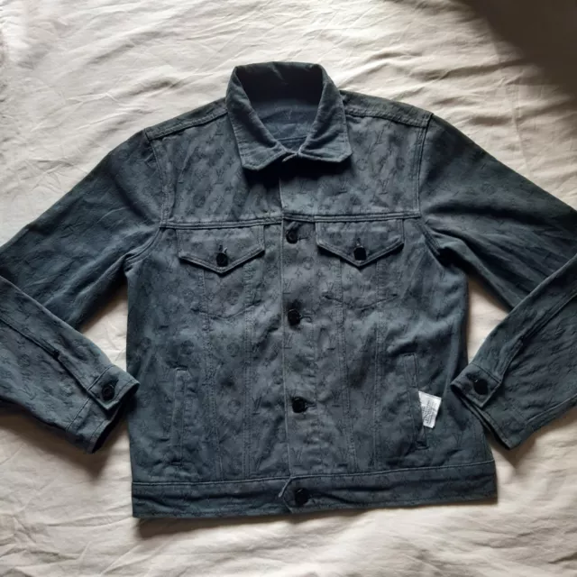 Louis Vuitton® Karakoram Denim Jacket  Japanese denim, Denim jacket, Black  denim jacket